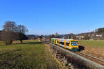 650 066 + 650 076 als WBA1 am 10.01.2018 bei Gotteszell.