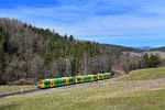 650 075 + 650 077 + 650 071 als WBA4 am 15.03.2018 bei Ruhmannsfelden.