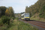 650 709 als ag 84419 von Hof Hbf nach Selb Stadt bei Döhlau, 28.09.2017