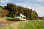 650 719 als ag 84607 von Kulmbach nach Bad Steben bei Rothenbürg, 27.04.2018