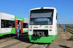 EB VT 005 (95 80 0650 405-3 D-EIB) am 16.09.2023 beim Tag der offenen Tür bei der Erfurter Bahn  111 Jahre Erfurter Bahn  in Erfurt Ost.