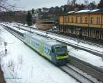 Der neue AGILIS VT 650 709 konnte am 12.Januar 2011 auf berfhrung gen Regensburg beobachtet werden.