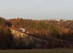 Ein 650er der Vogtlandbahn zusehen am 02.12.13 auf der Syrautalbrücke in Plauen/V.