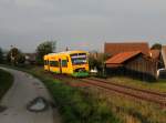 Der VT 35 als RB nach Schwandorf am 06.09.2014 unterwegs bei Kothmaißling.