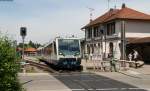 654 017-1 und 003-7 als SWE72546 (Bad Krozingen-Mnstertal(Schwarzwald)) in Staufen 27.5.12