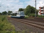 RTB VT 6.009/654 009-9 als RB 34 nach Dalheim, die Zielanzeige kann das Ziel nicht richtig, darum liegt in der Windschutzscheibe auch ein Schild mit dem Ziel.....Dienstag 5.7.2016