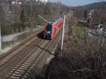 Der 618 im Frhjahr 2005 in Bad Sulza in Richtung Naumburg/Leipzig.