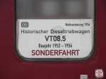 Auf seiner Rundreise zur Weltmeisterschaft 2006 durch Deutschland, kam der Weltmeisterzug (1954) auch nach Stuttgart.