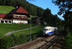 608 801-7 als DPE 207 (Triberg-Frankfurt (Main) Hbf) bei Gutach 28.8.10