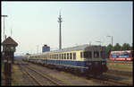 624678 am 8.6.1992 im Bahnhof Rahden. 