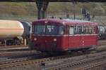 Der Triebwagen der Kasbachtalbahn auf dem Weg nach Kalenborn am Samstag den 25.3.2017