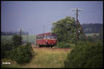 798572 ist hier am 5.7.1991 aus Seckach kommend am Ortsrand von Buchen um 8.51 Uhr nach Walldürn unterwegs.