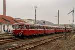 AKE Schienenbus zu Gast im Eisenbahnmuseum Bochum Dahlhausen, am 14.04.2018.