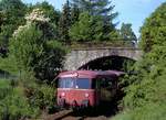 998 880 mit 998 172 + 798 629 als Sonderfahrt bei Balve, 16.05.1993