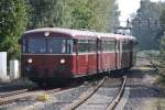 VT 98 (798 802) bei der Einfahrt in Gronau als RB 65 (Mnster - Enschede) bei Plandampf am 24.09.2011