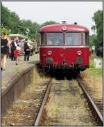 Bahnsteigszenario am Bahnhof der ZLSM in Simpelveld.