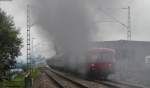 52 7596 und 50 2988 mit dem DLr 84254 (Rottweil-Triberg) am Schluss hängen 796 625-2 und 110 468-6 bei St.Georgen 13.9.14