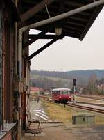 Da sich der 641 020 bei der HU befindet, fährt 772 140 zur Zeit zwischen Rottenbach und Katzhütte im Planverkehr.