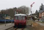 Press 772 141 und 772 140 als PRE 74870 Ausfahrt Putbus am 28.03.2021