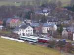 772 367-9 mit 772 312-9 berholt am 06.12.08 den 171 056-5 mit VS 2.08.260 im Bahnhof Markersbach.