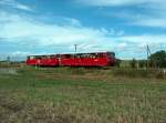 OBS 772 140-0 + 772 141-8 als E 19816 von Smmerda nach Groheringen, bei Eckartsberga; 07.09.2008