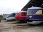 Vorne: Der Fliegende Hamburger (Vorbild der Lyntog) zur Besuch in DSB Eisenbahnmuseum in Odense 21.-22.8 2010.
Mitte: Det rde Lyntog (75 Jahre Jubilumsausstellung)
Hinten: Der IC4 (der neuste  Lyntog )