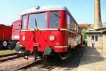 VT 135 110 (EDV-Nummer: 186 258) steht auf dem Gelände des DB Museums Halle (Saale) anlässlich des jährlichen Sommerfests.