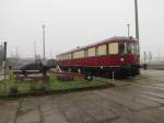 VT 137 auf dem Gelnde des Eisenbahn und Technik Museum Schwerin am 10.11.2011