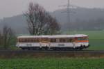 Durch das trübe Wetter am 08.12.2013302 hat man sich die Laune nicht verderben lassen und hatte eine Menge Spaß bei den zwei Rundfahrten der  Osning-Bahn  mit dem 302 027-7 & Beiwagen.