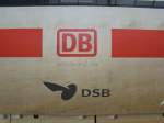 Ein neuer ICE-TD mit DB/DSB Logo. Aufgenommen am 29.12.2007 Berlin Ostbahnhof. Getauft auf  Kbenhavn 