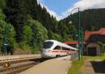 DSB 605 007  Århus  am 09.07.2015 für Filmdreharbeiten im Bahnhof Oberhof (Thür).