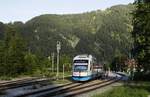 Am Abend des 19.07.2020 verläßt VT 112 Bayrischzell in Richtung München