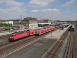 143 116-2 und 610 019 zu sehen am 05.05.14 in Hof Hbf.