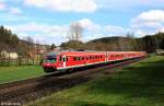 DB 610 014 + 610 004 als RE 3558 Regensburg - Nrnberg + DB 610 009 als RE 3518 Neustad Waldnaab - Nrnberg --> von Neukirchen bis Nrnberg laufen beide Zge gemeinsam, KBS 870, fotografiert in