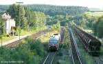 Pendolino 610 514 fhrt am Abend des 18.8.08 als RE nach Nrnberg in Irrenlohe durch Gleis 3.