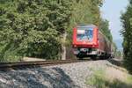 Bei Stahringen befindet sich am 23.09.2017 der in Ulm gestartete 611 031 als IRE 3044 auf der Fahrt nach Basel.