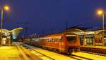 Am 02.01.2017 stand dieser 611er auf dem Lokdurchfahrtsgleis in Hof Hbf. Sicher kam er zur Reparatur hier her...