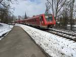 611 012 + 611 039 als Ire nach Basel am 26.02.2018 kurz nach der Ausfahrt in Ulm.