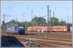 BLS 465 018-0 und DB BR611 in Basel Bad Bf. Knnte auch ein 610er sein, wer weiss es? (21.09.2010)