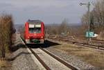 611 042 und 611 034  sprinten  durch Niederbiegen, 08.02.11