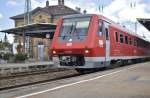 Die DB 611 036 mit Regional nach Rottweil hier bei Ausfahrt von Bf Villingen (Schwarzwaldbahn) am 04.08 2011.