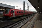 Ausfahrt von 611 039-8 zusammen mit 611 031-6 als IRE 3379 (Basel Bad Bf - Singen (Hohentwiel)) von Gleis 7 in Basel Bad Bf gen Hochrheinbahn.
