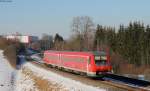 611 043-1 als RE 22313 (Rottweil-Neustadt(Schwarzw)) bei Rottweil 12.2.15