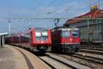 SBB/DB: DB 611 032 und SBB Re 4/4 11198 in Singen (Hohenwiel) am 2.