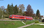 611 014-2 als RE 22300 (Titisee-Rottweil) bei Löffingen 5.5.16