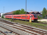 Ein Ulmer 611 bereitet sich am 08.mai16 auf die fahrt nach Lindau vor, in FN stadt