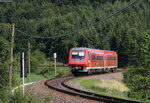 611 037-3 als RE 22315 (Rottweil-Neustadt(Schwarzw)) bei Döggingen 20.7.16