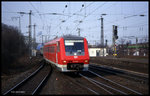 611043 kommt als RE 3614 aus Gerolstein am 21.02.1998 um 10.40 Uhr in Köln Deutz an.