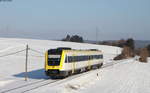 612 051-2 als RE 3202 (Ulm Hbf-Neustadt(Schwarzw)) bei Bachheim 25.2.18