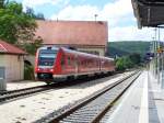 Die Br.612 074-5 fuhr am 16.Juni 2007 asl IRE von Aalen nach Ulm Hbf, heir durchfhrt er den Bahnhof Knigsbronn mit rund 160km/h.
